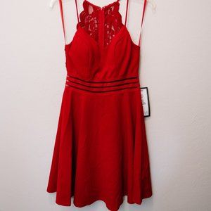 Red Lace Dress - Perfect for Special Occasions, Cocktail, or Holiday Parties